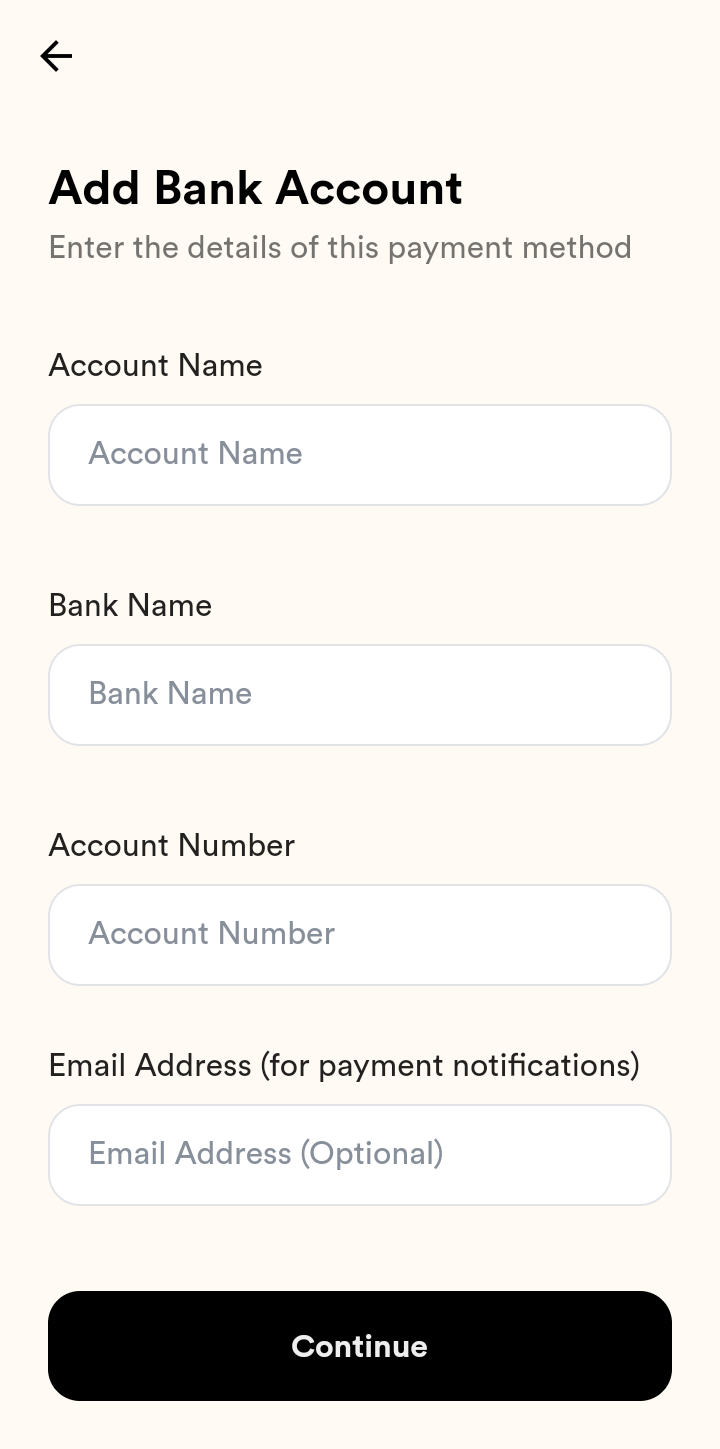  Accrue Send Money user flow UI screenshot