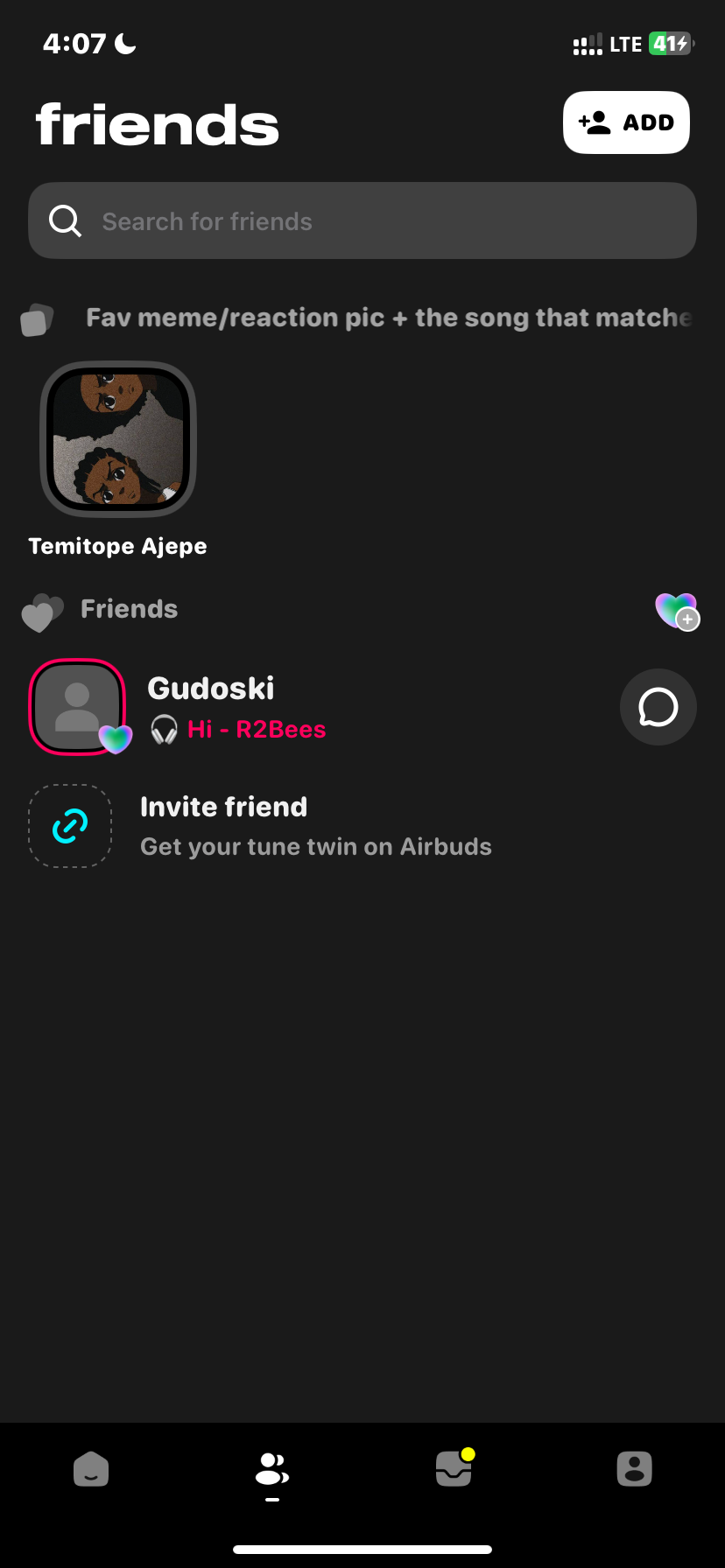 Airbuds Invite Friends Flow Screenshots & UX Patterns | Uiland