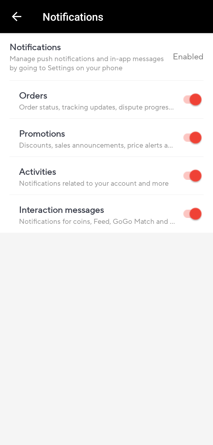  Aliexpress Notification flow
