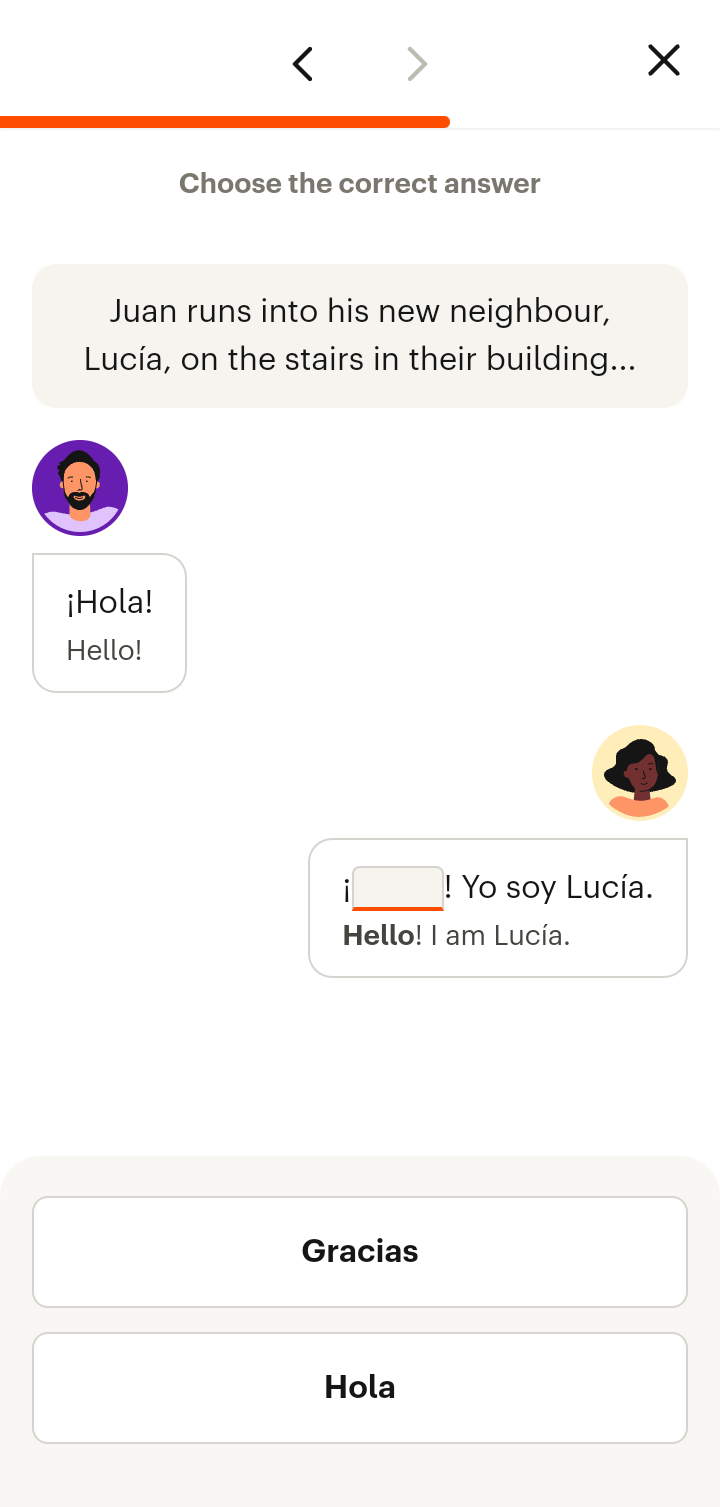  Babbel Chatting  ui screens