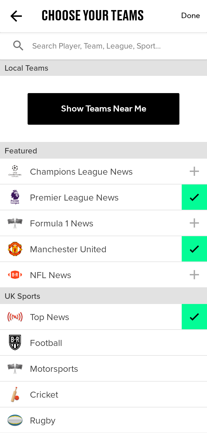  Bleacherreport Set preference flow