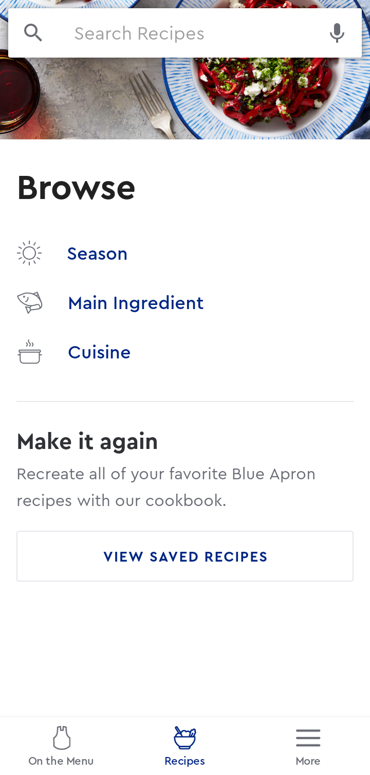  Blueapron Recipes flow