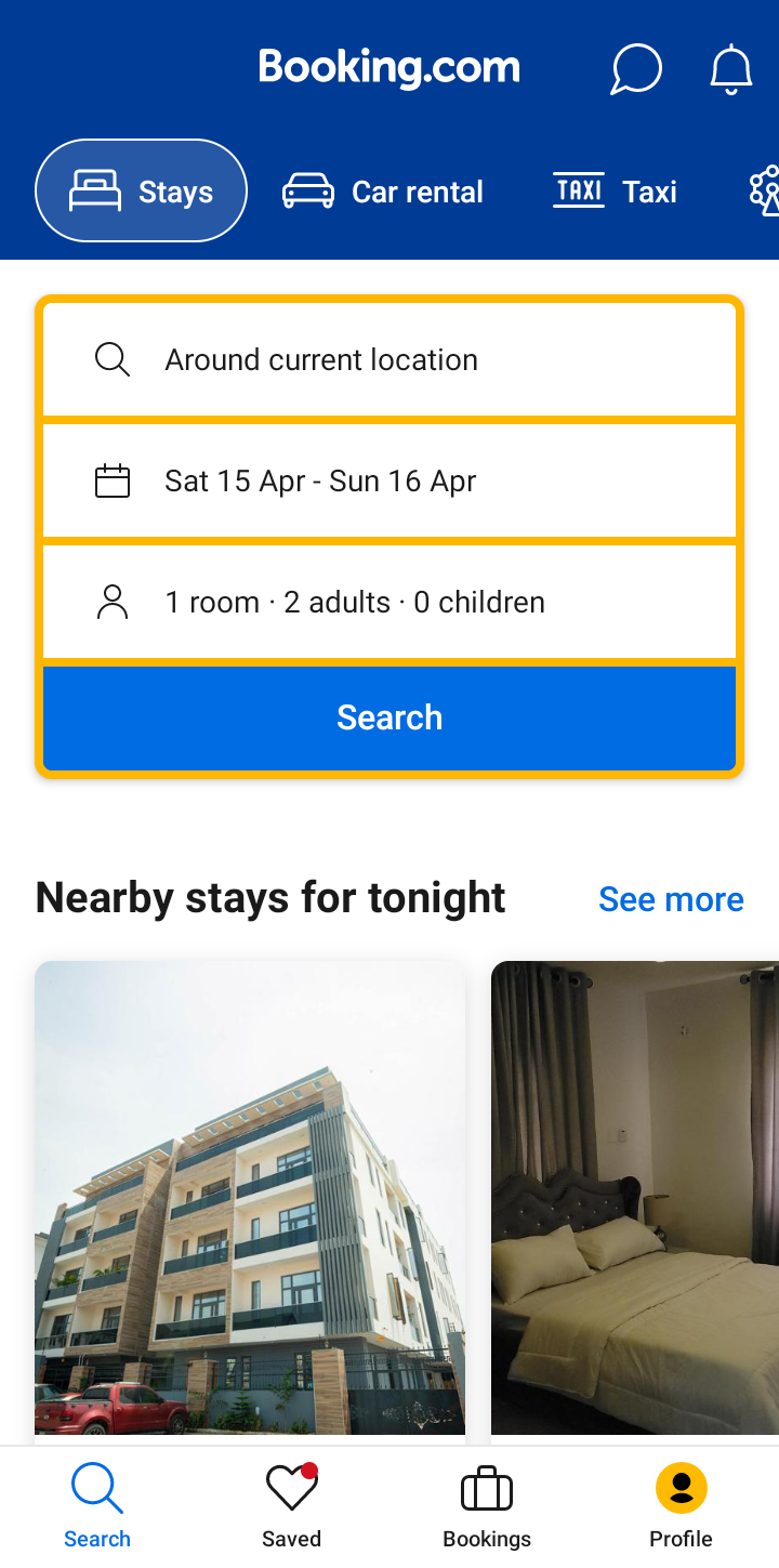  Booking Select Date user flow UI screenshot