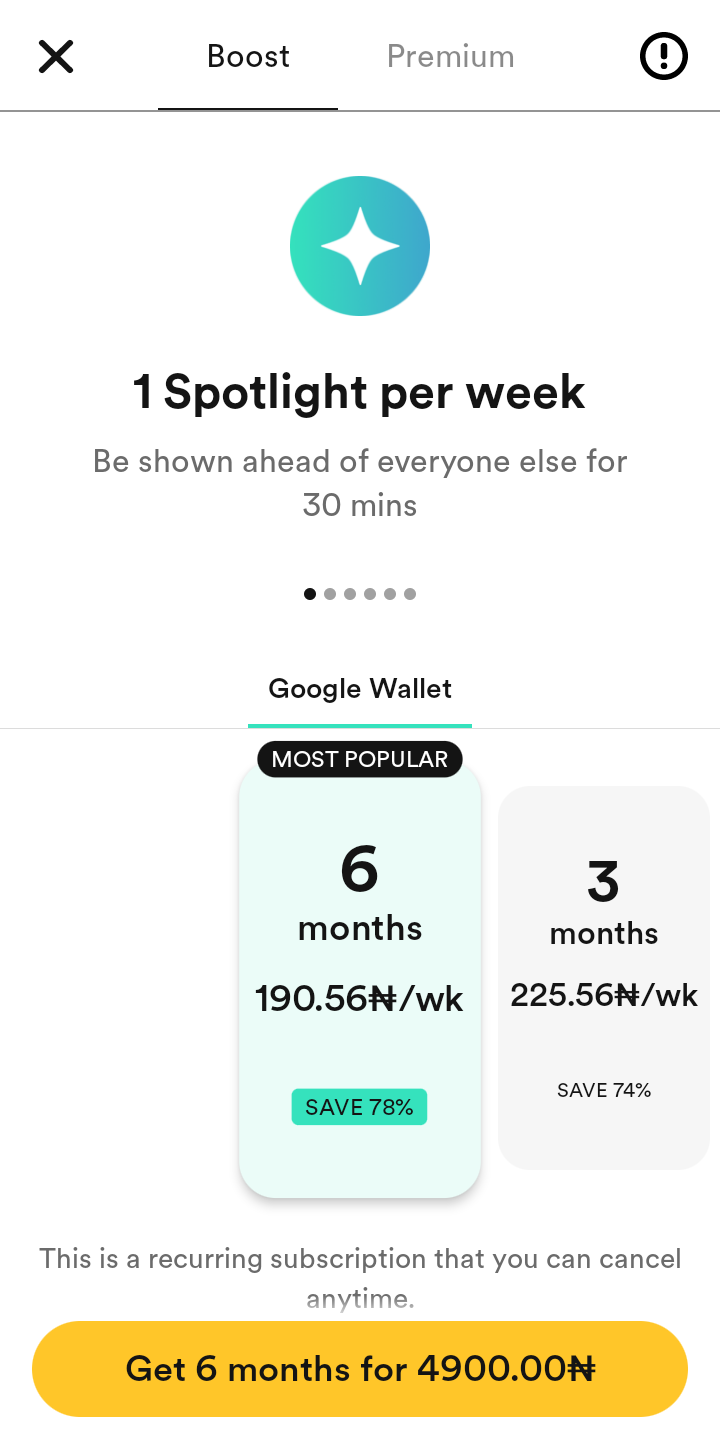 Bumble Paywall and Subscription user flow UI screenshot