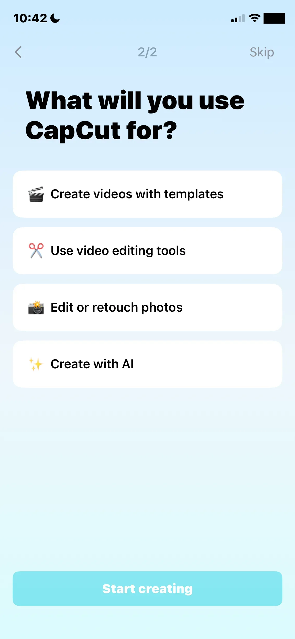 Capcut App Screenshots, UI Screens & Design Inspiration | Uiland