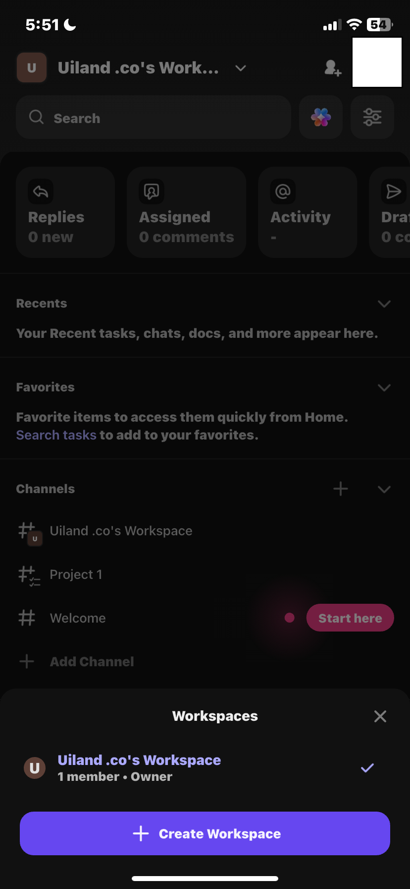  Clickupp Create Space flow