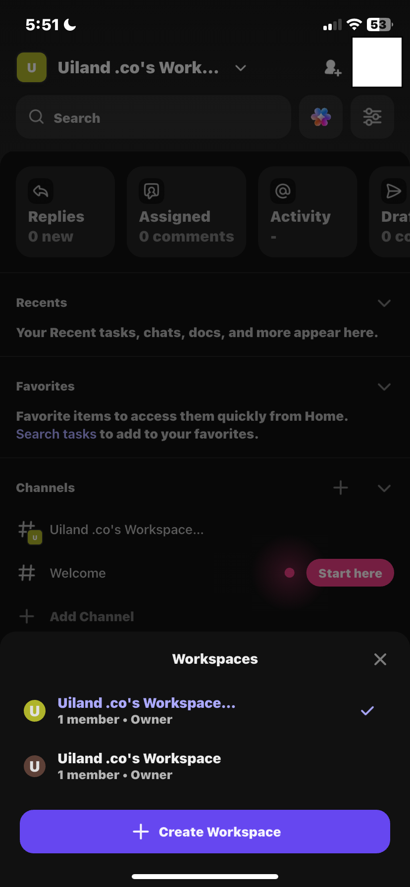  Clickupp Create Space flow