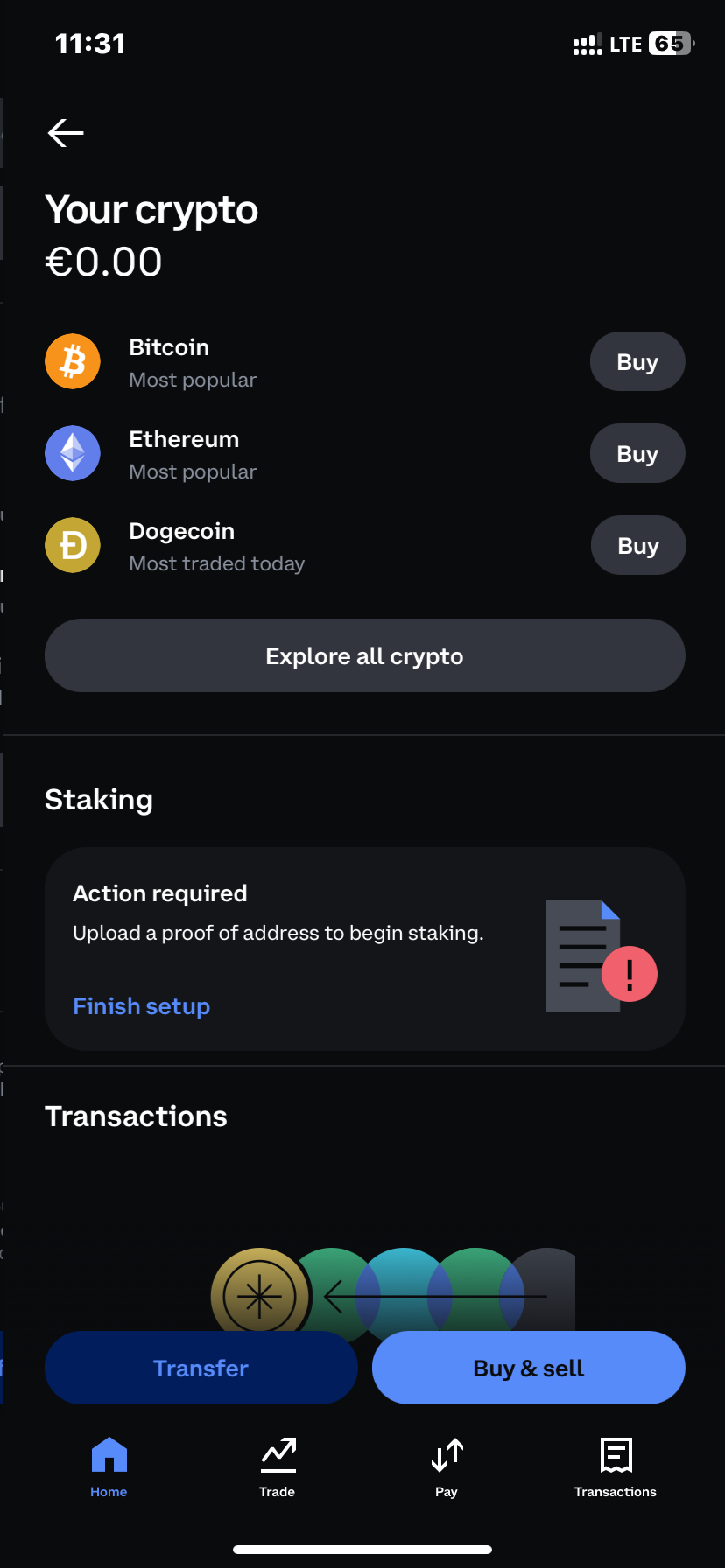 Coinbase App Screenshots, UI Screens & Design Inspiration | Uiland