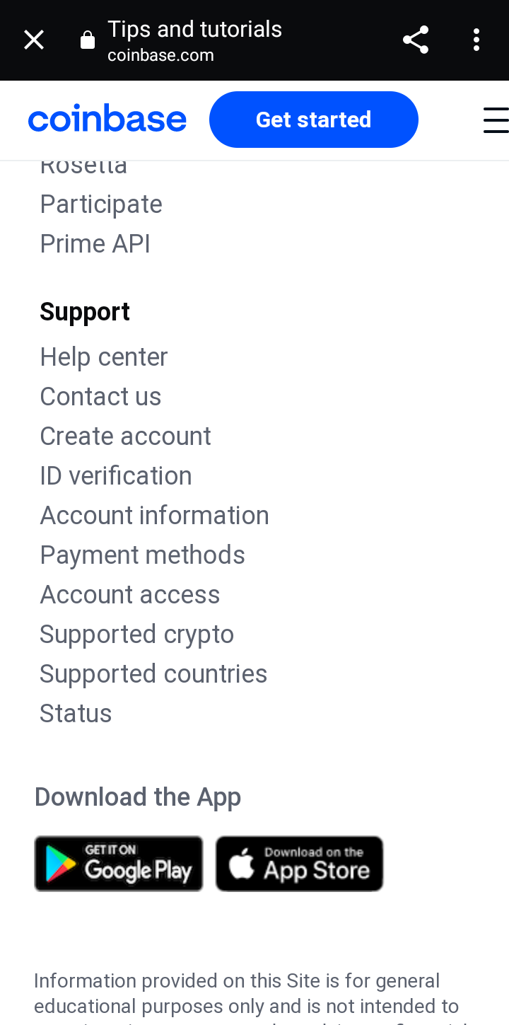  Coinbasewallet Help and Support user flow UI screenshot