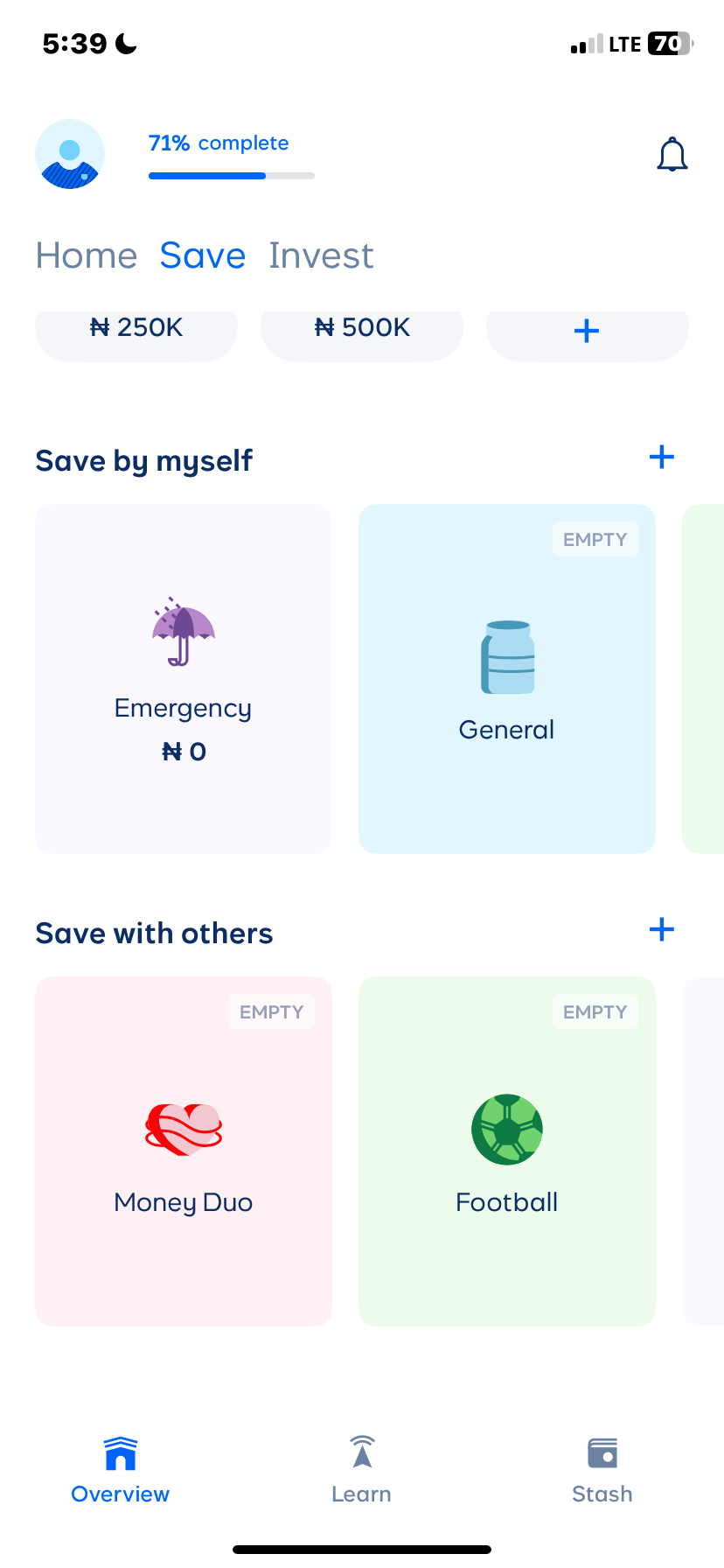  Cowrywisee Savings flow