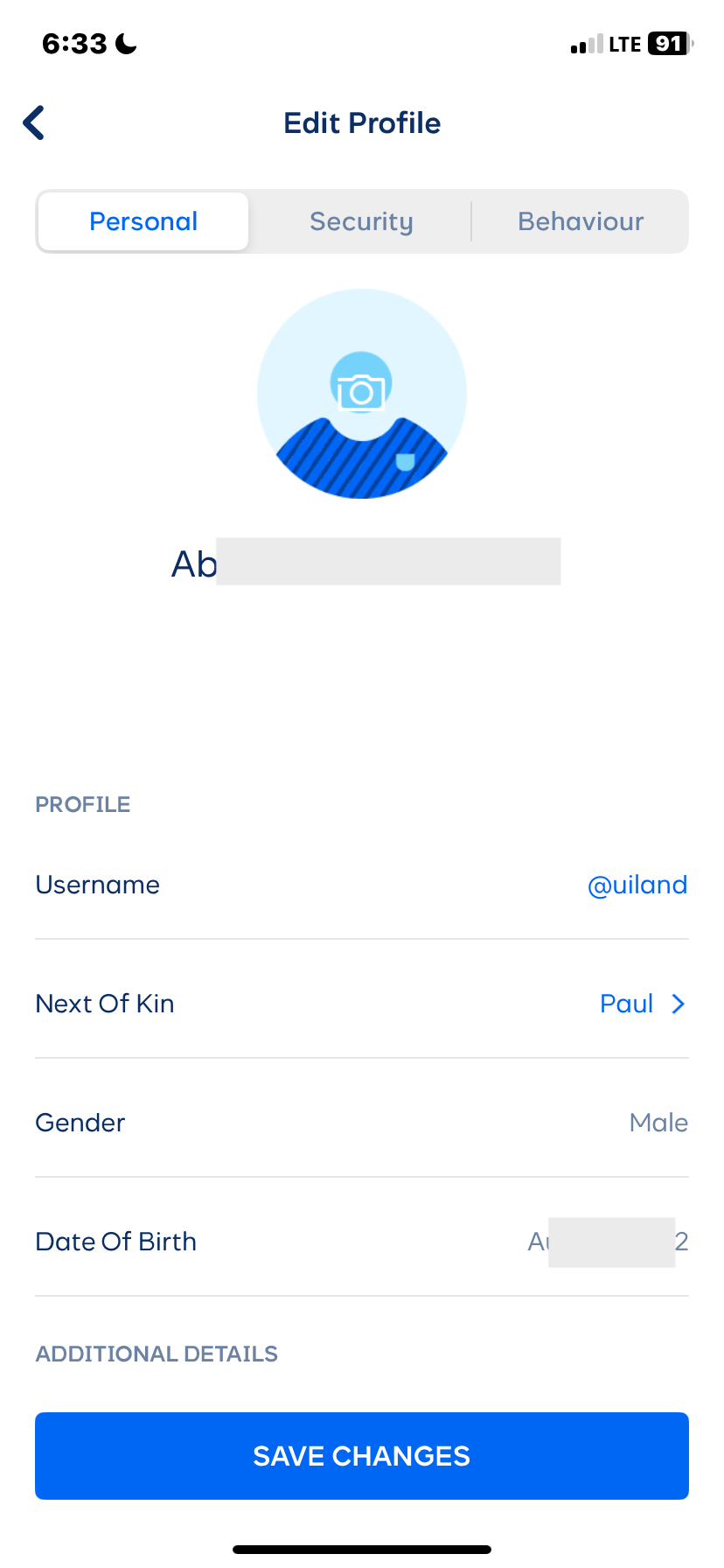  Cowrywise My profile flow