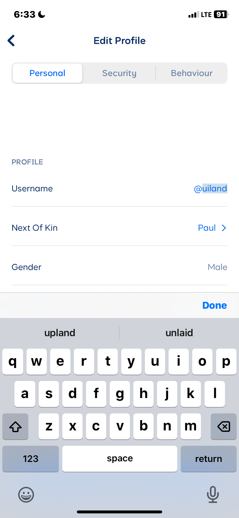  Cowrywise My profile flow