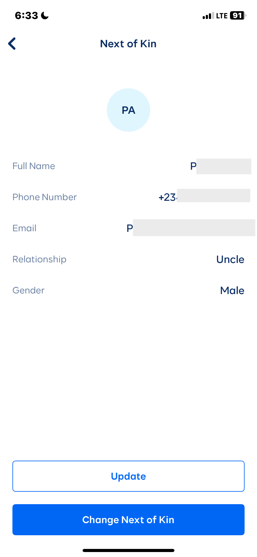  Cowrywise My profile flow