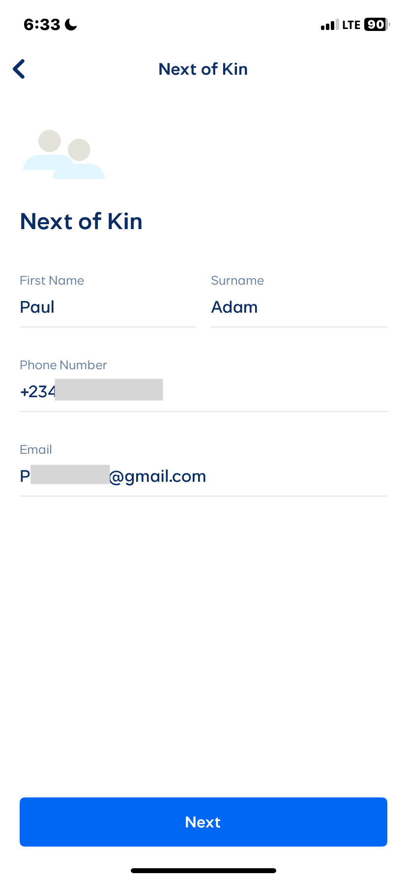  Cowrywise My profile flow