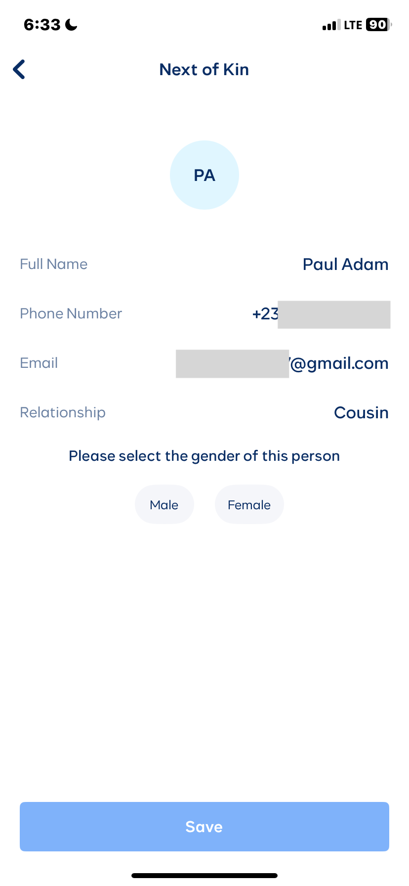  Cowrywise My profile flow