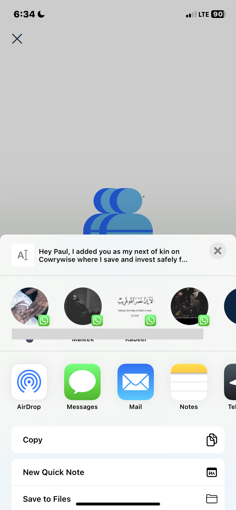 Cowrywise My profile flow