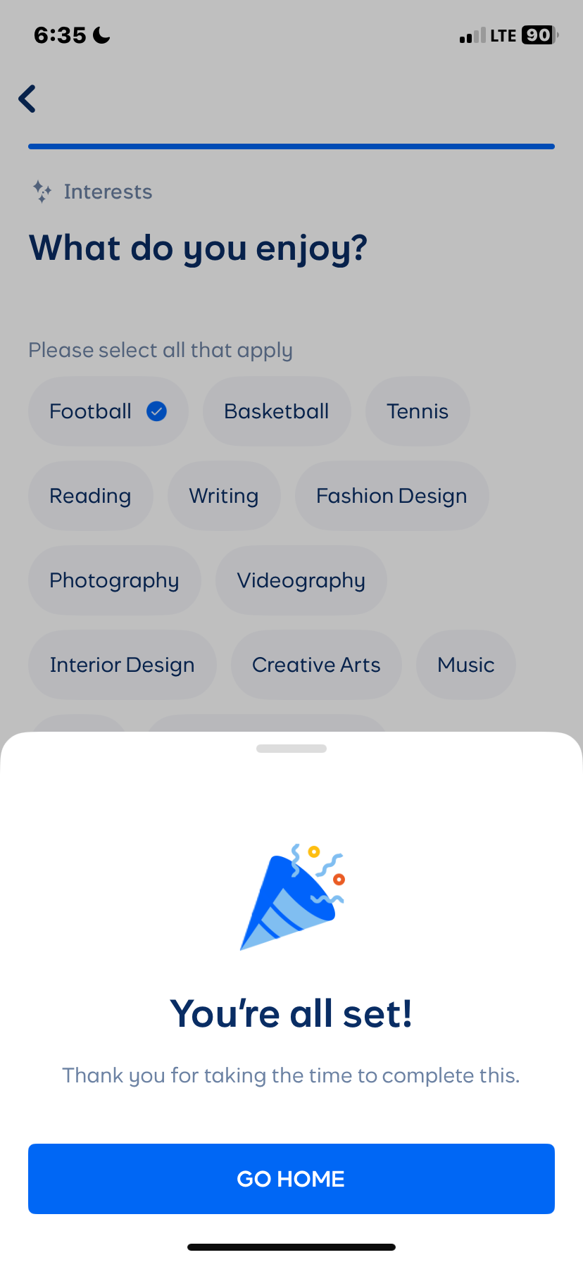  Cowrywise My profile flow