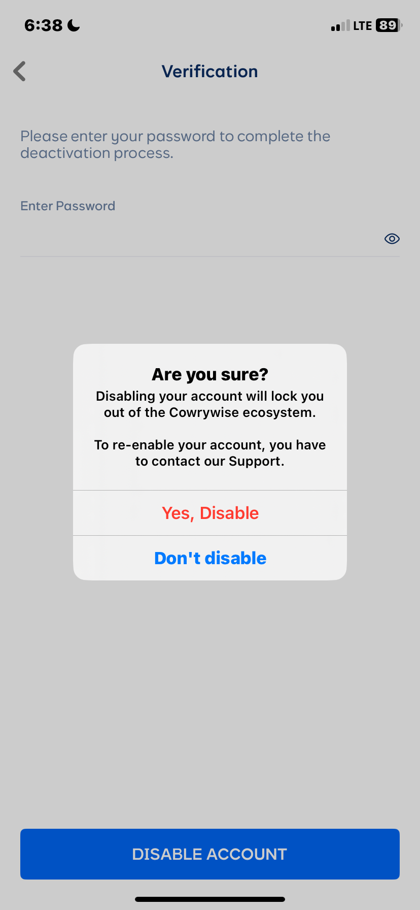  Cowrywisee Set passcode flow