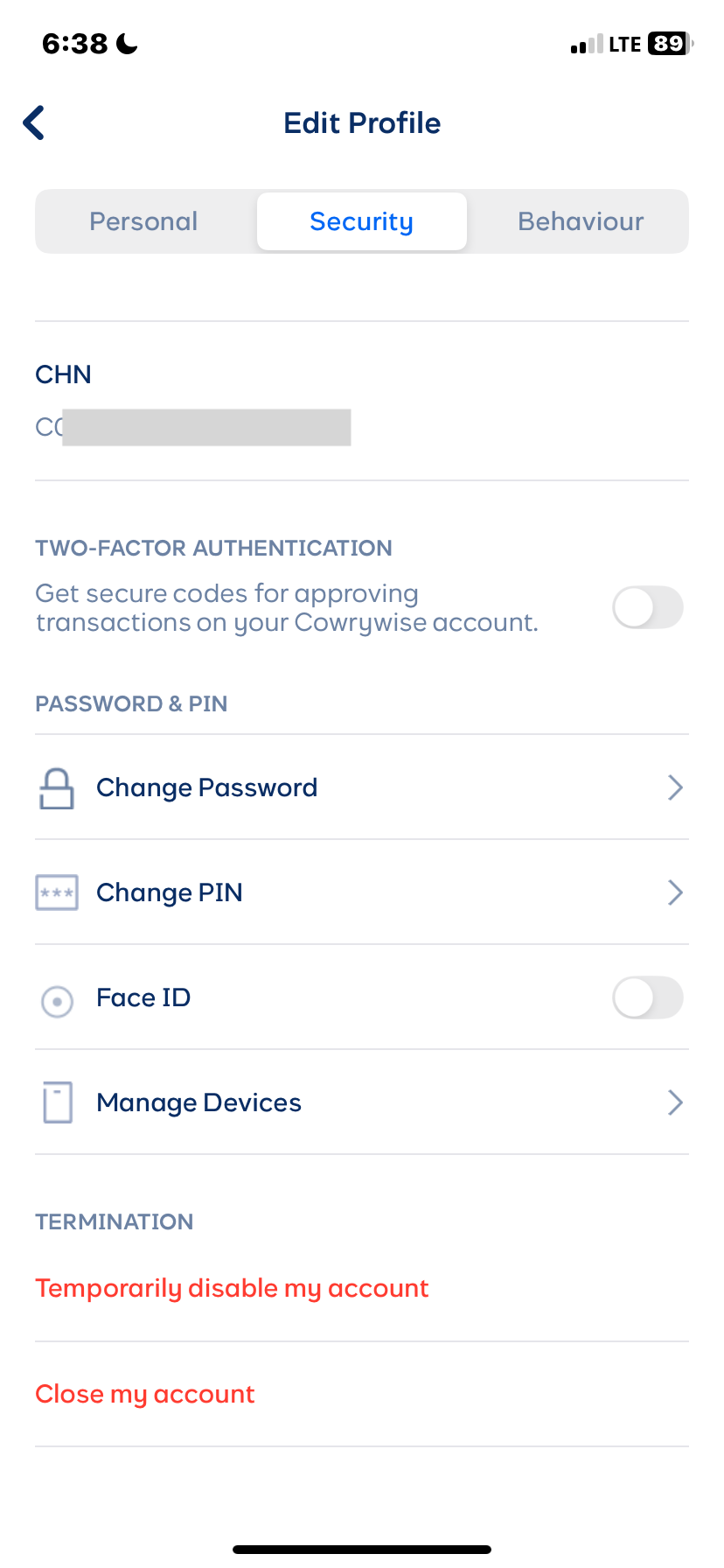  Cowrywisee Set passcode flow