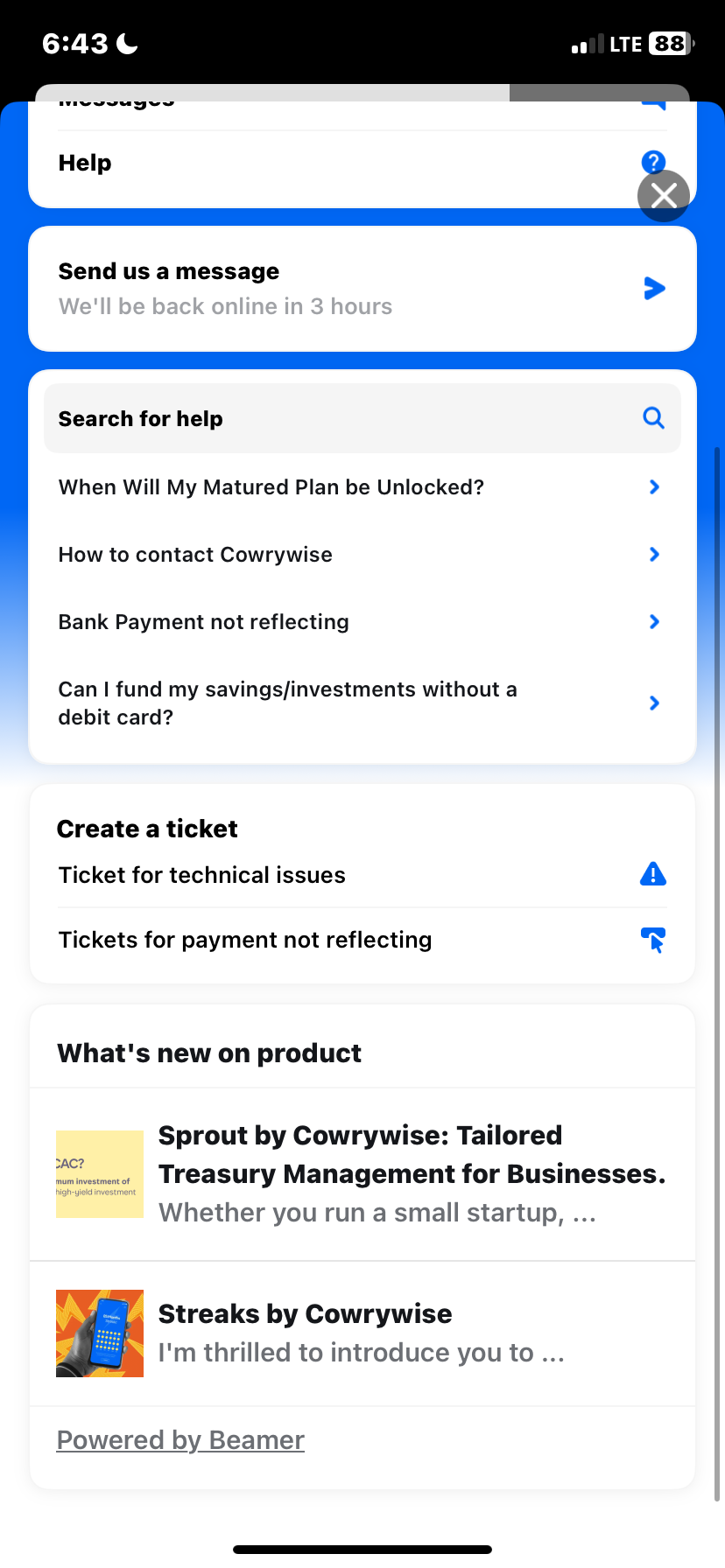  Cowrywise FAQ flow