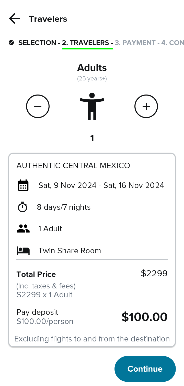  Culturetrip Booking   ui screens