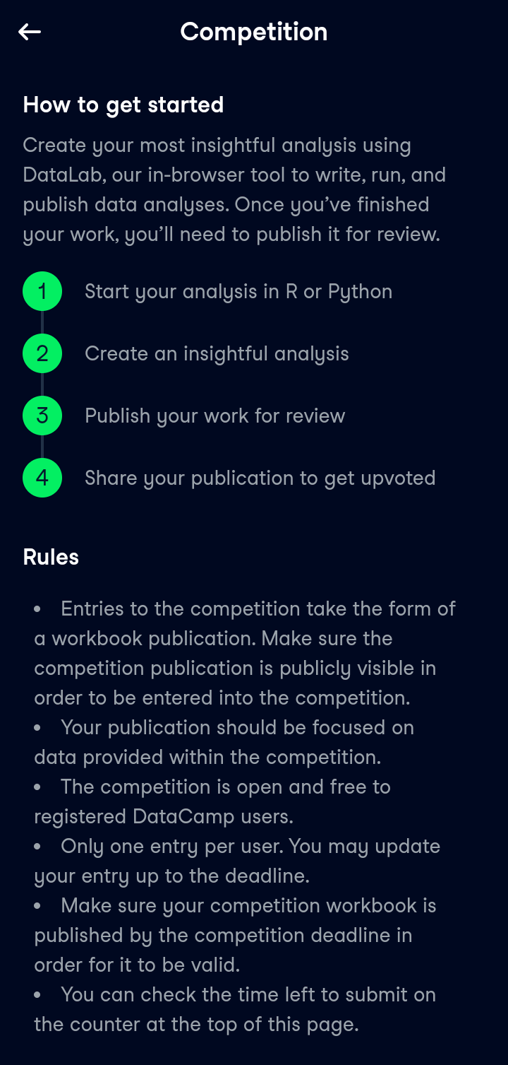  Datacamp Join Competition flow