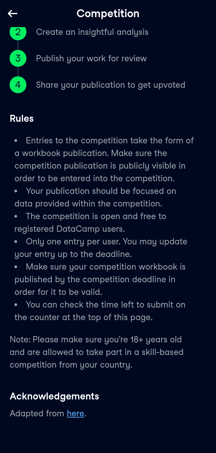  Datacamp Join Competition flow
