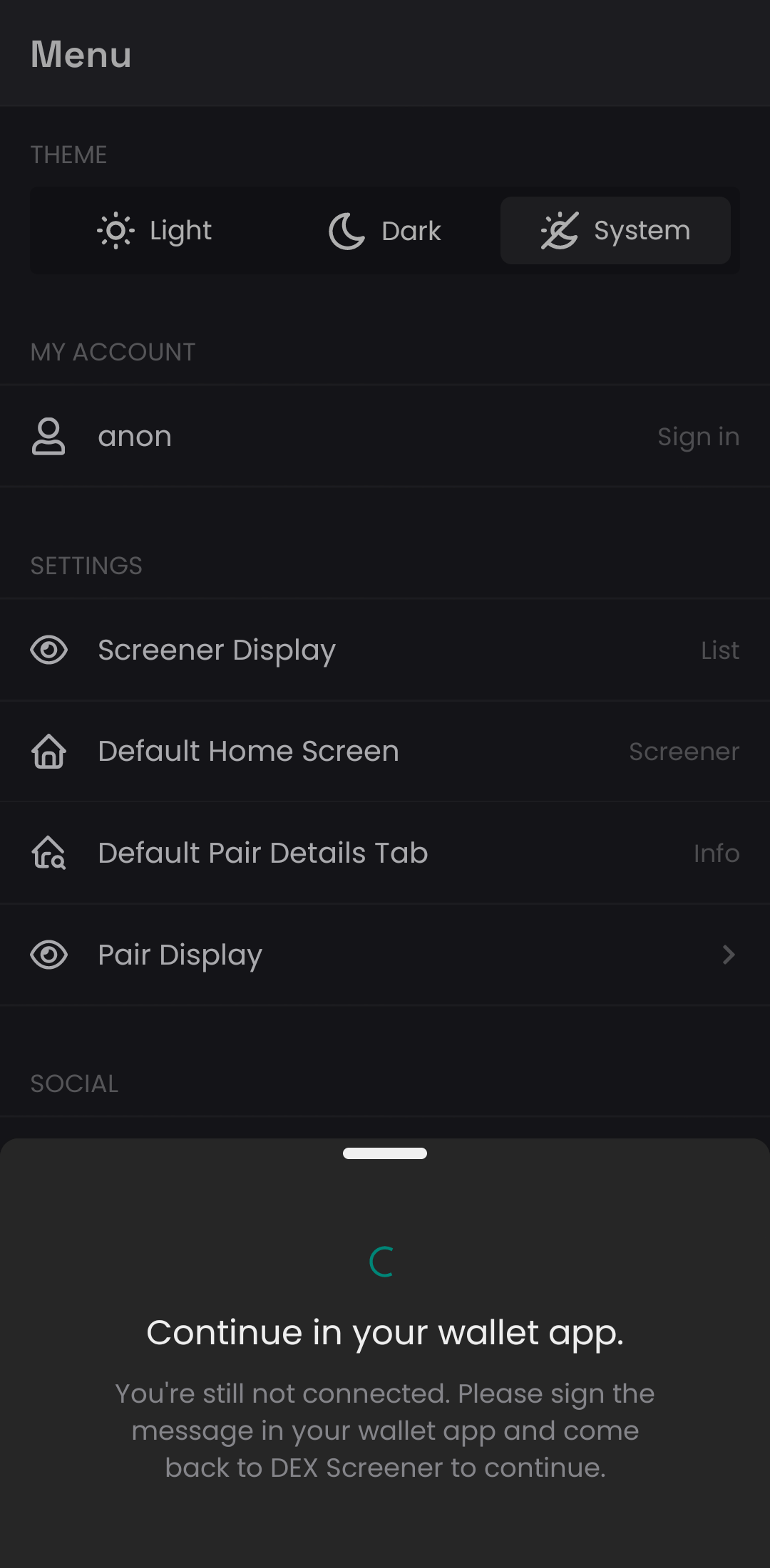 Dexscreener App Screenshots