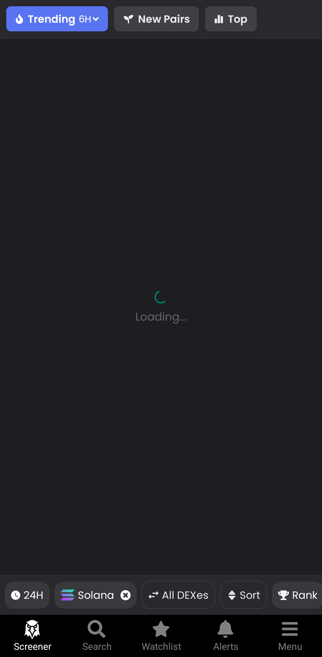 dexscreener app screens