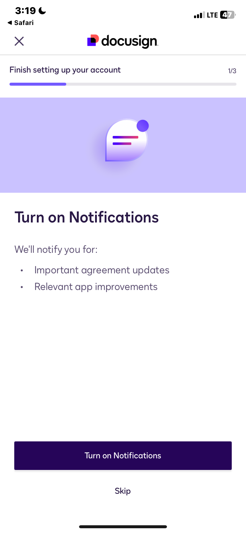 Docusign App Flows, User Flow Screenshots & UX Patterns | Uiland