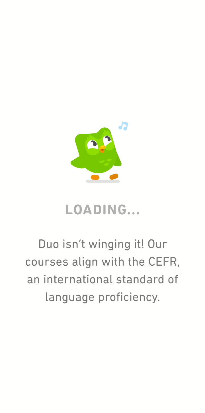  Duolingo Start A Lesson user flow UI screenshot