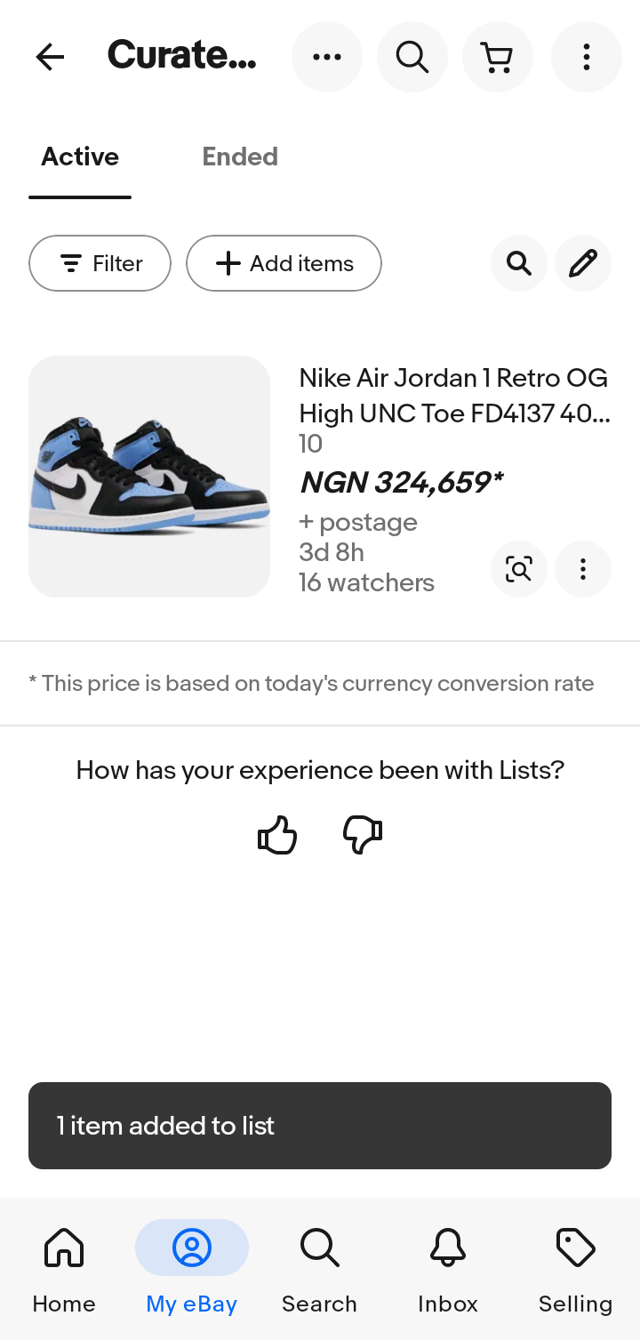  Ebay Add item flow