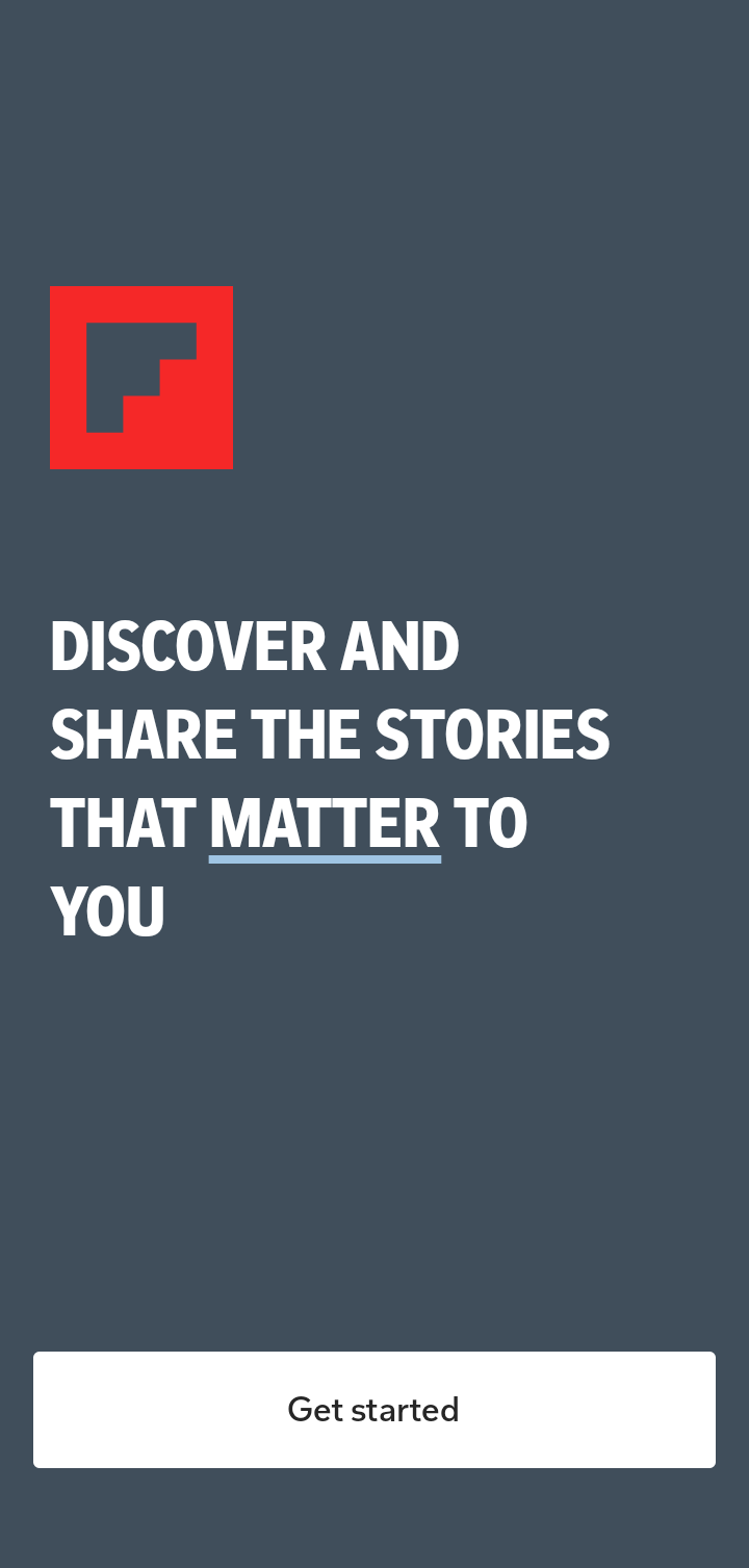  Flipboard Onboarding flow