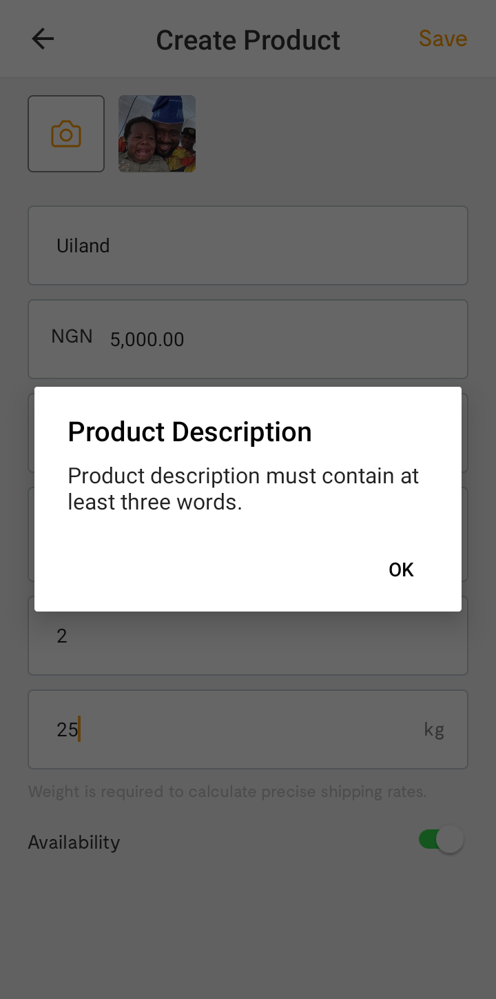  Flutterwave Create Product user flow UI screenshot