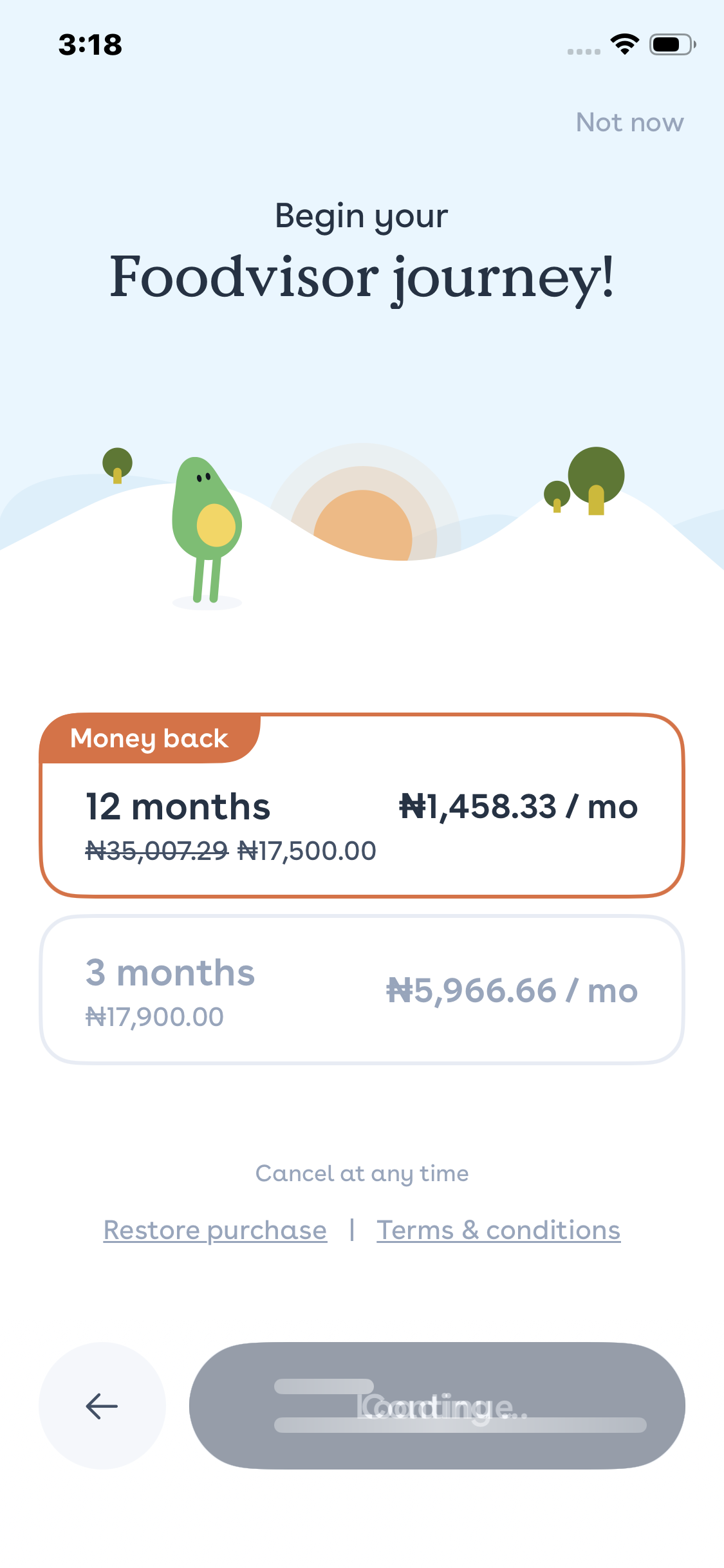 Foodvisor Paywall And Subscription Flow Screenshots & UX Patterns | Uiland