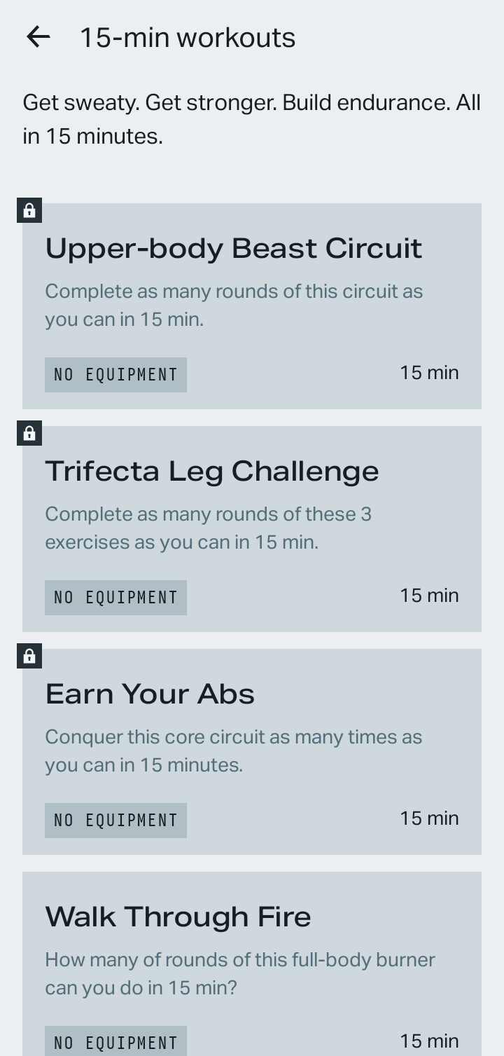  Freeletics Workouts flow
