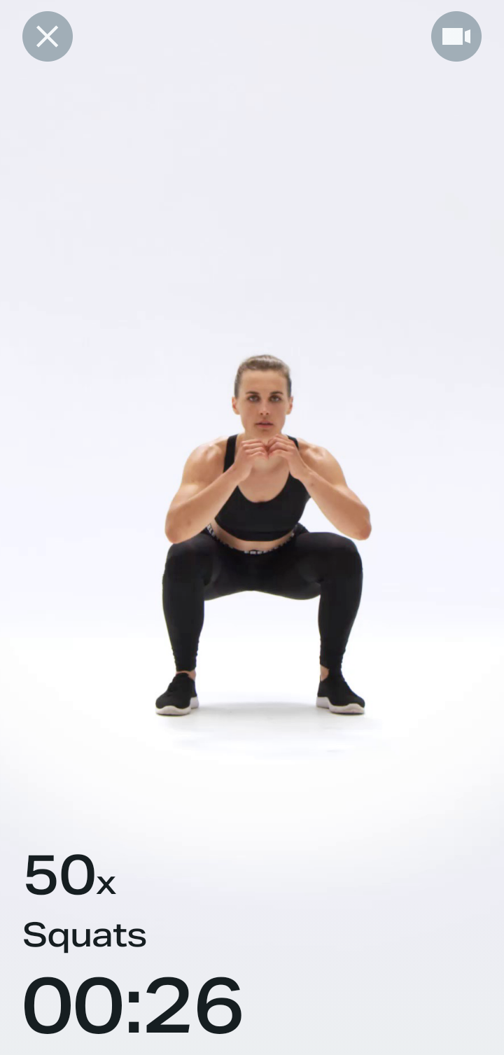  Freeletics Start challenge workout flow