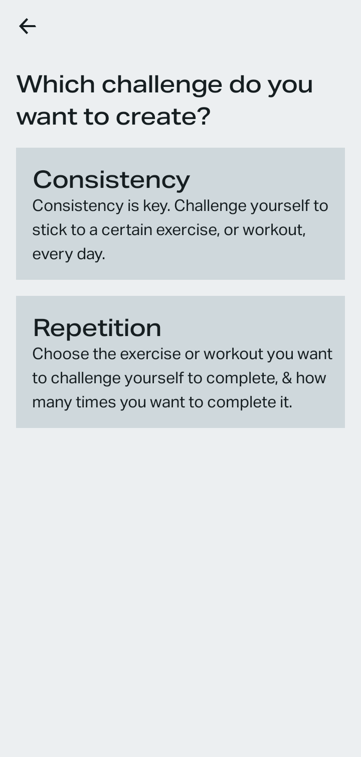  Freeletics Create new challenge flow