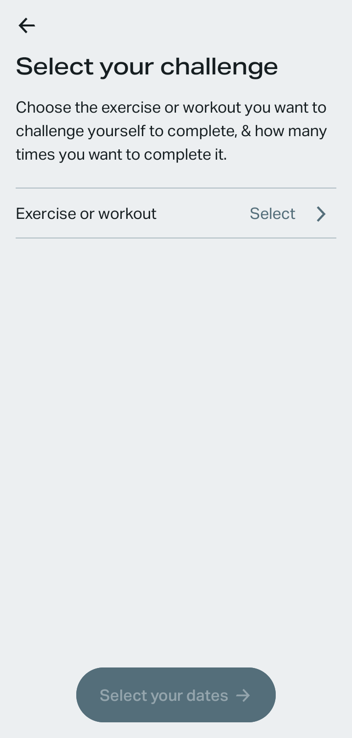  Freeletics Create new challenge flow