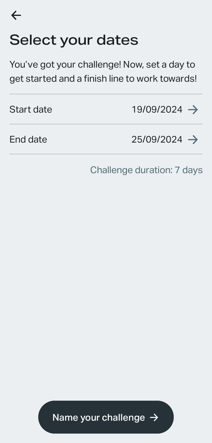  Freeletics Create new challenge flow