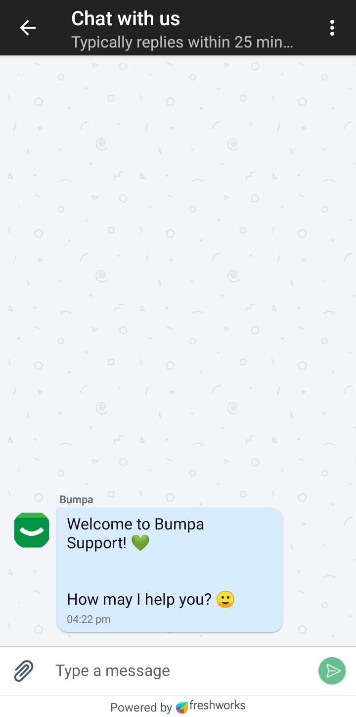  Getbumpa Chatting user flow UI screenshot