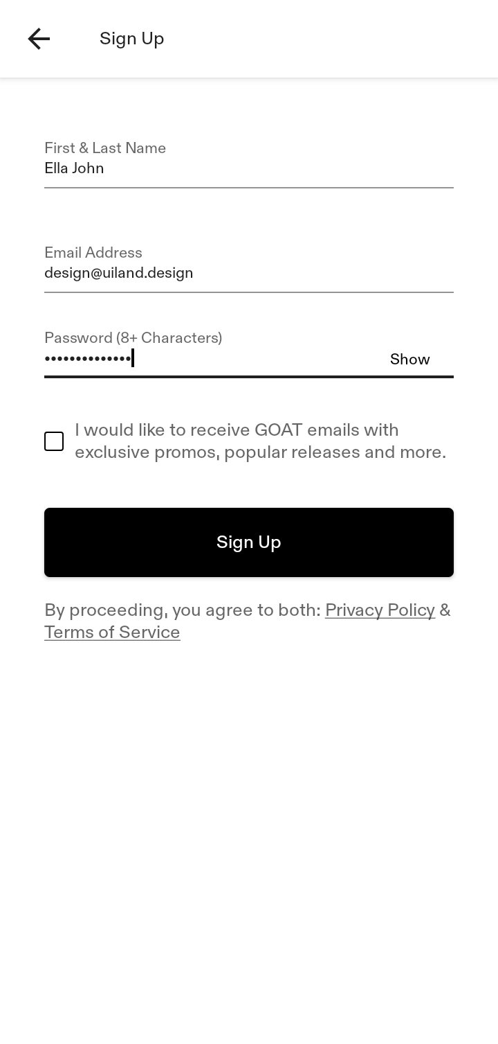 Goat App Screenshots, UI Screens & Design Inspiration | Uiland