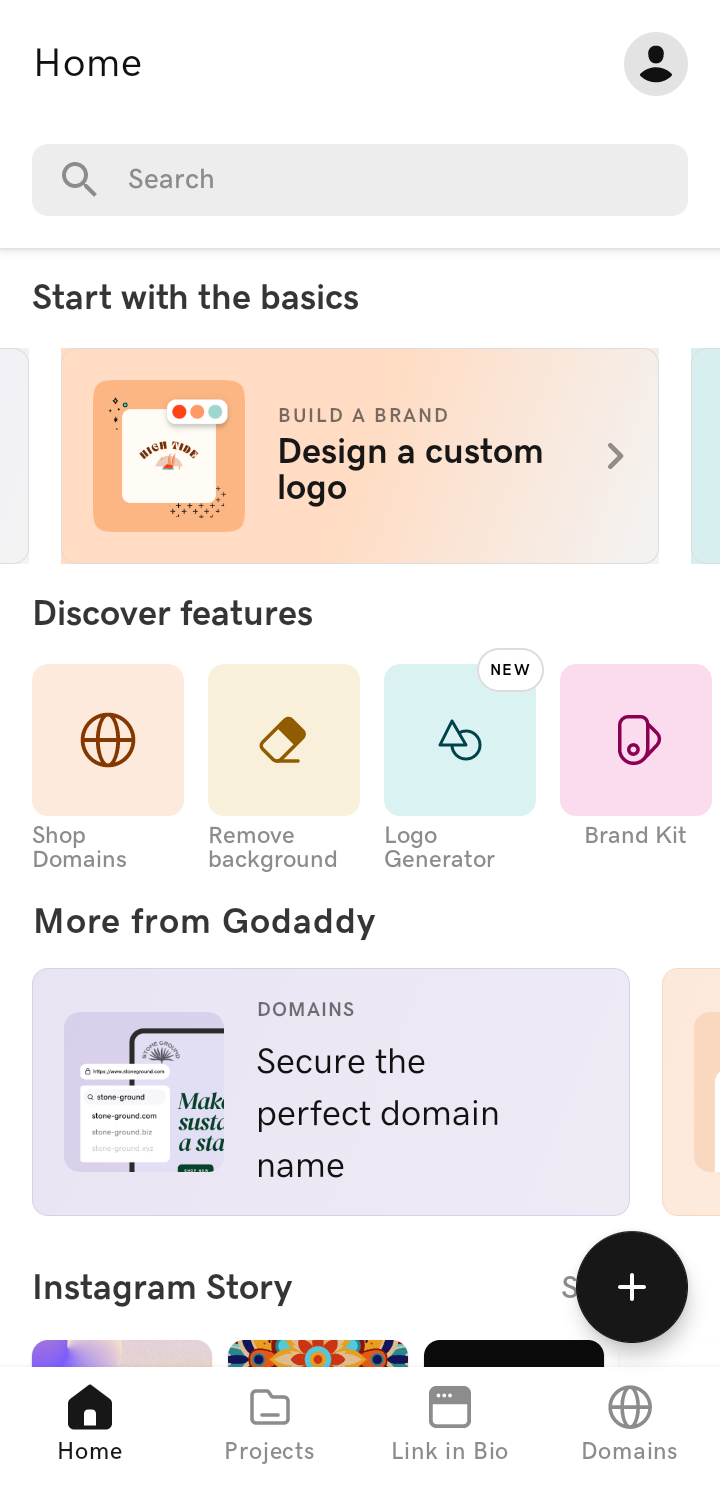  Godaddystudio Design a logo flow