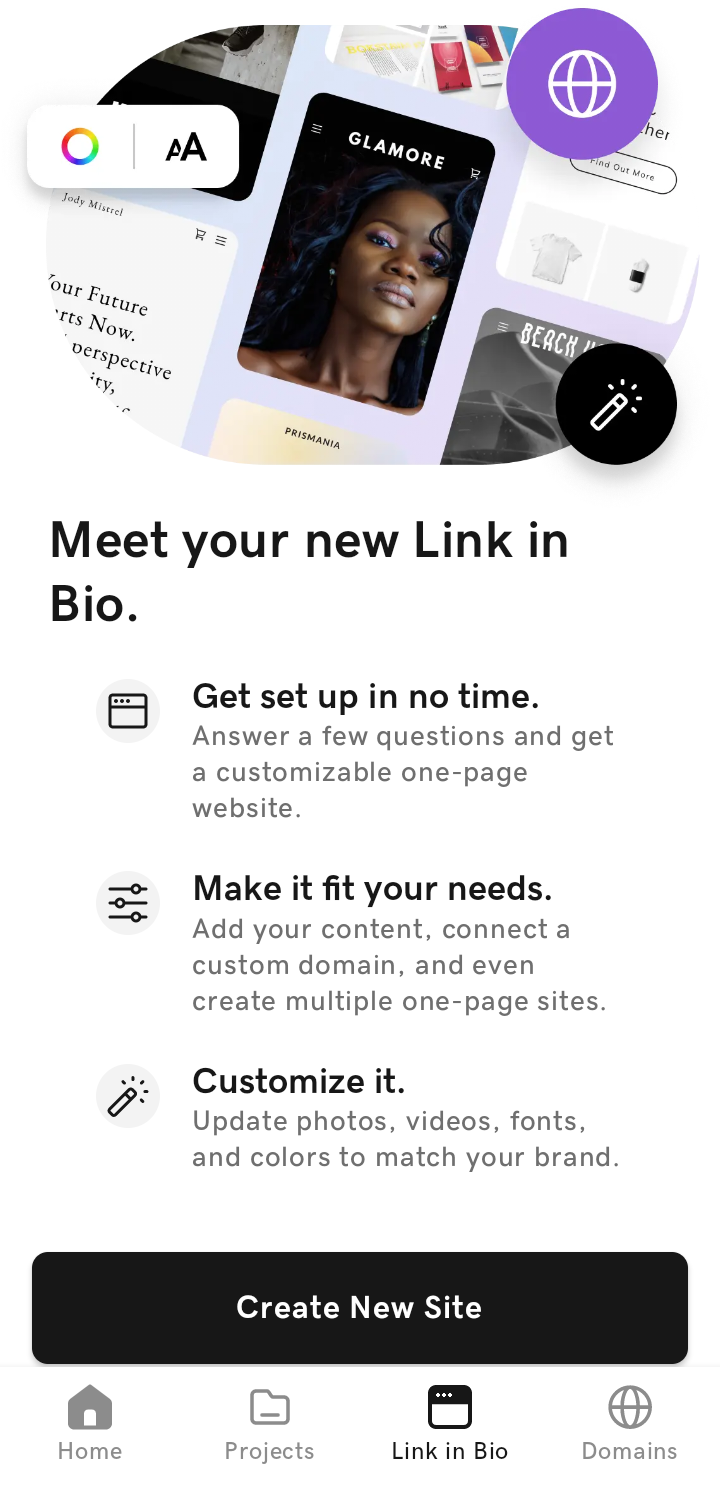  Godaddystudio Creating a website flow