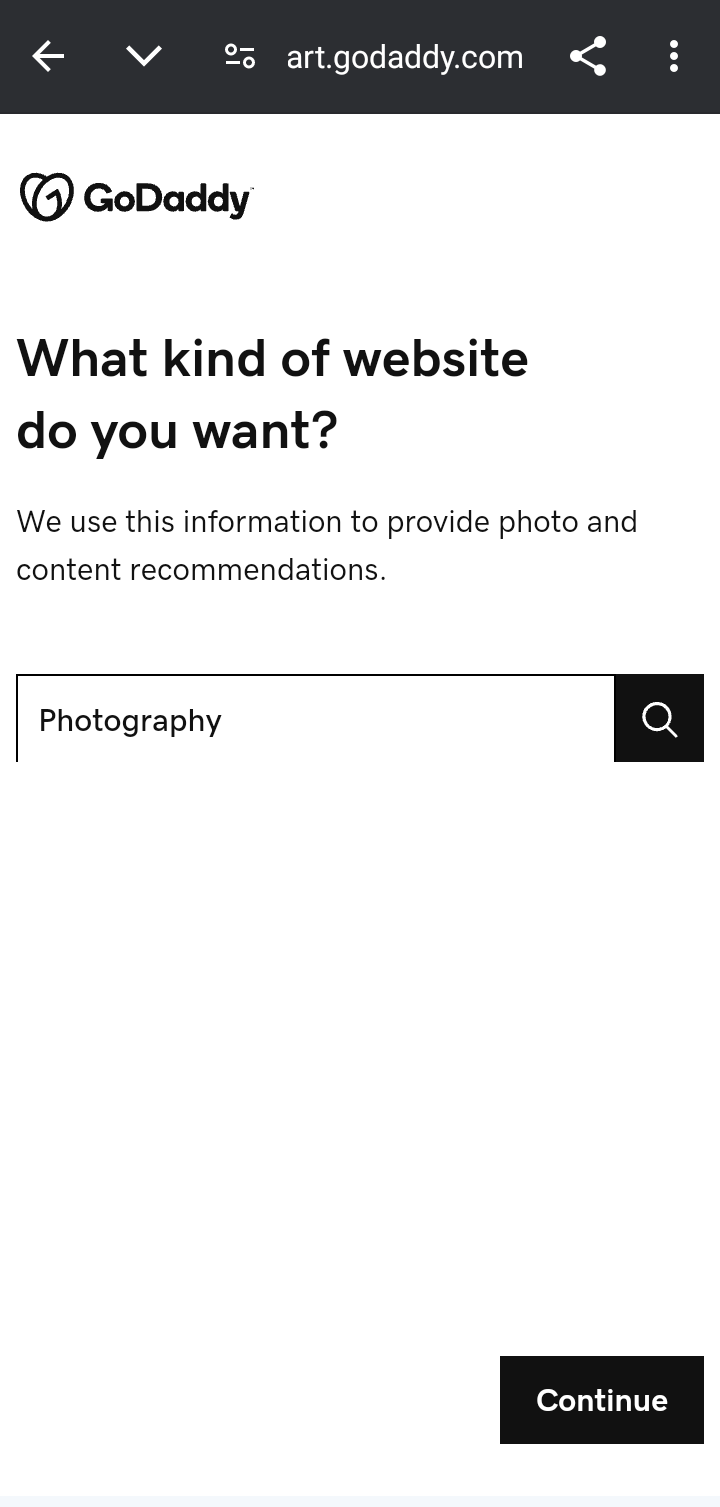  Godaddystudio Creating a website flow