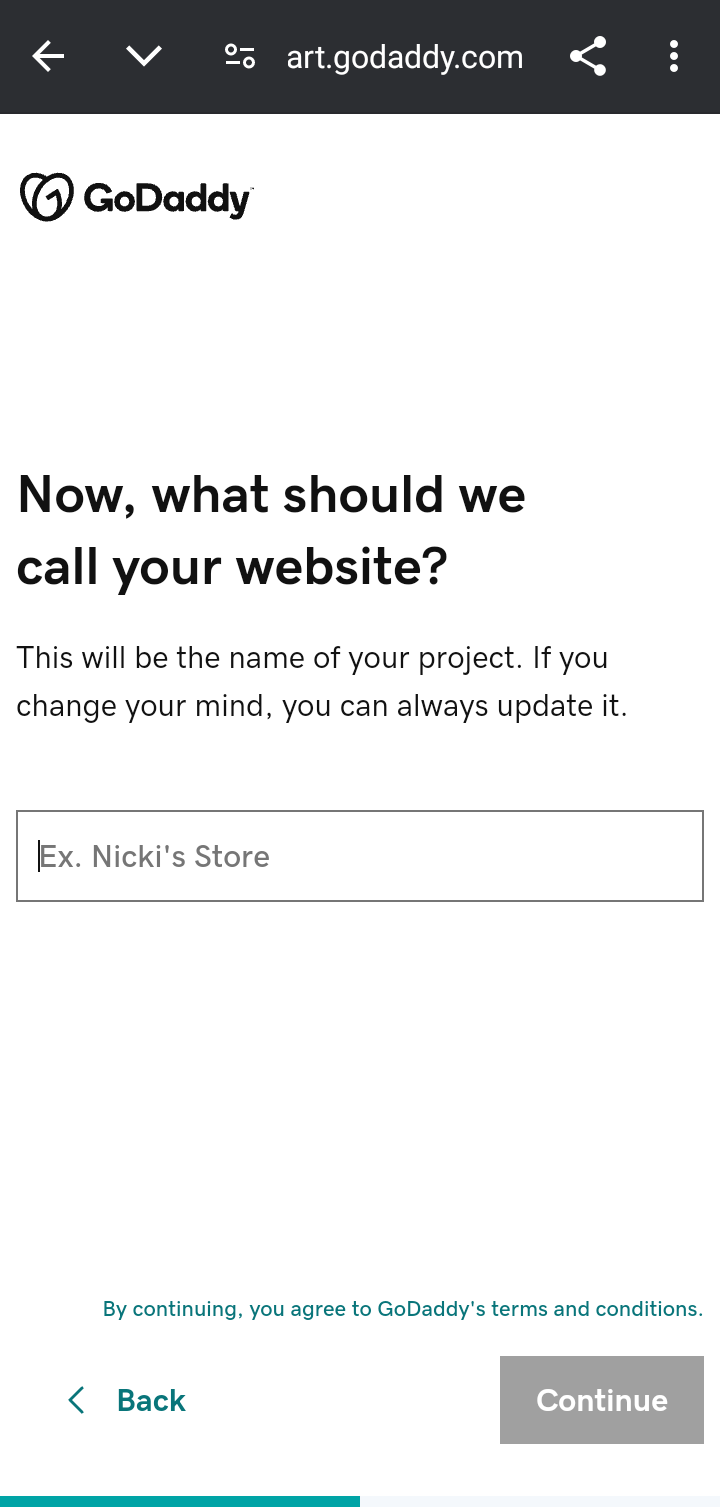 Godaddystudio Creating a website flow