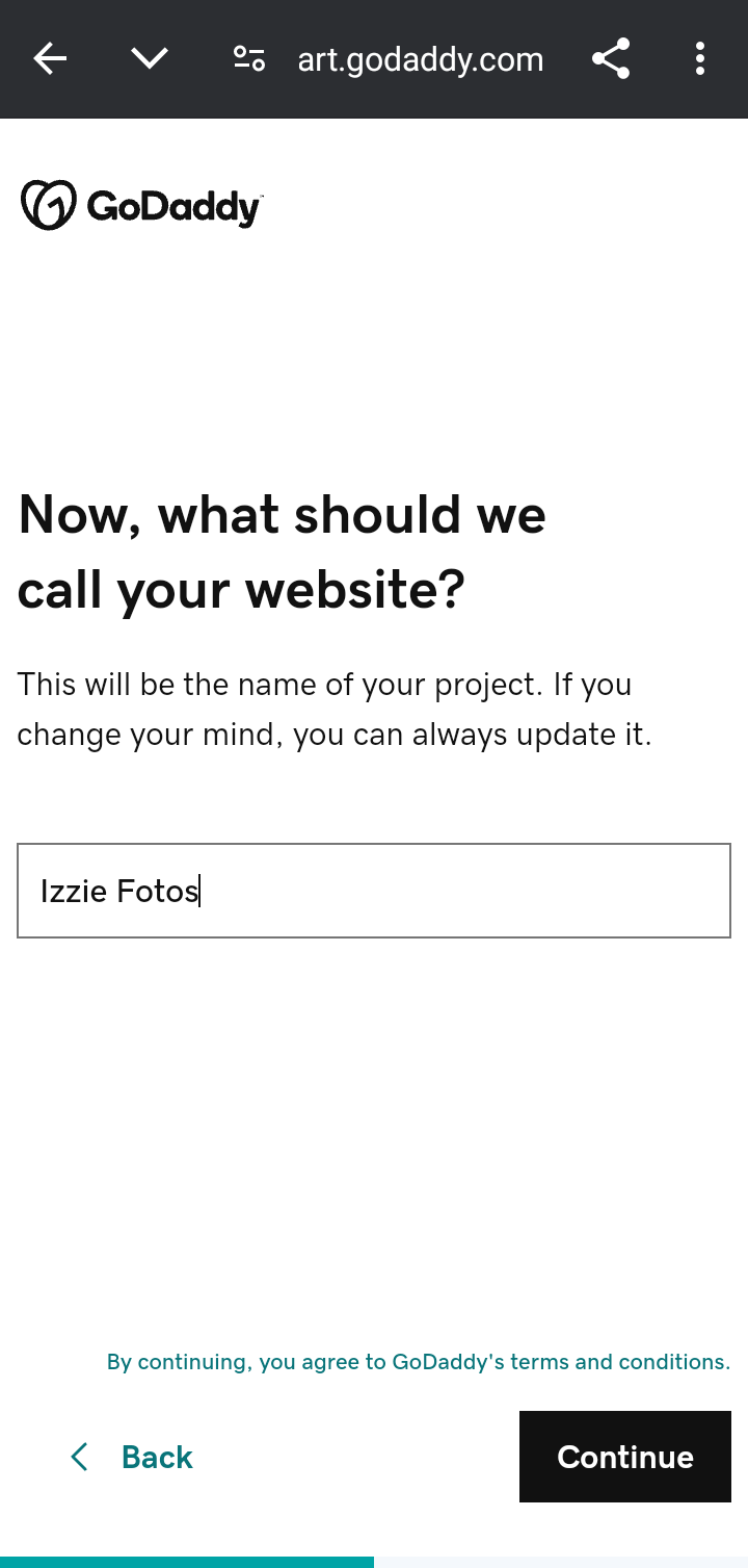  Godaddystudio Creating a website flow
