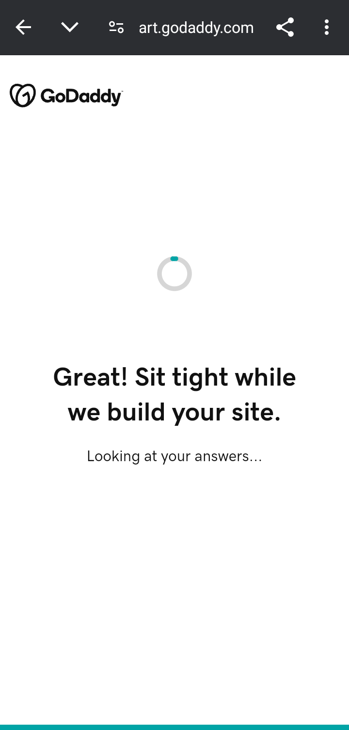 Godaddystudio Creating a website flow