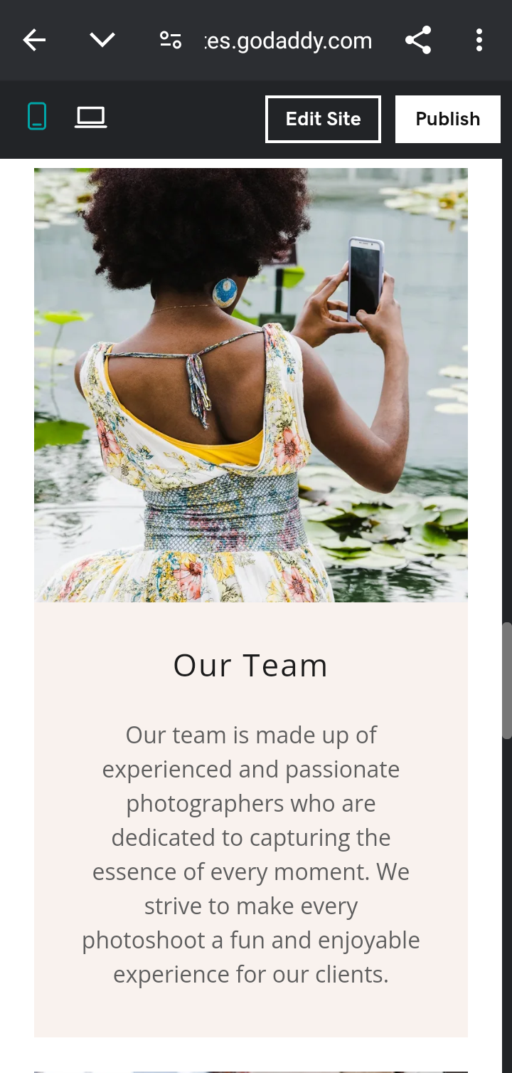  Godaddystudio Creating a website flow