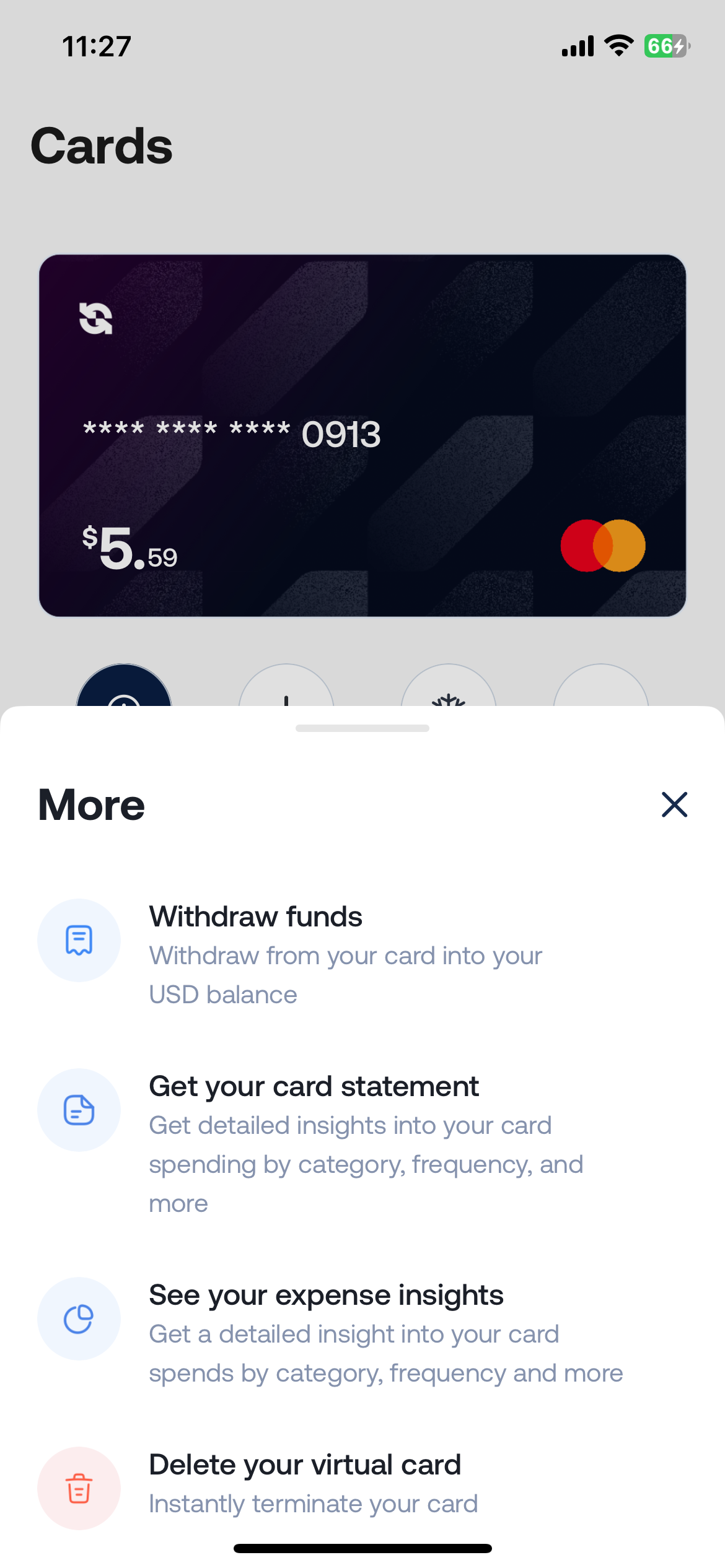 Grey Withdrawal flow